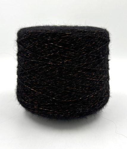 Пряжа Riflesso, Grignasco, меринос, мохер, цвет черно-коричневый